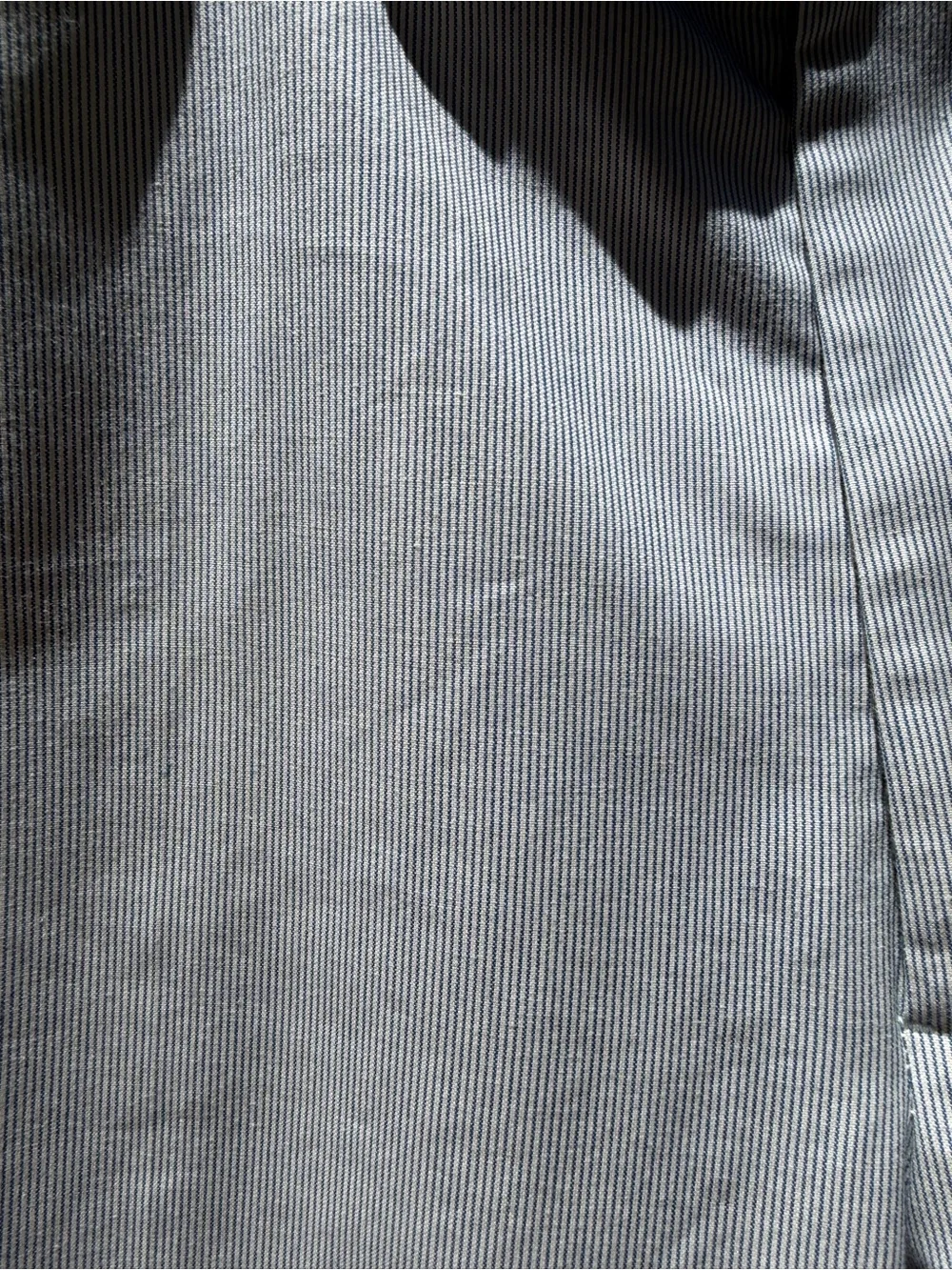 Cifonelli blue and white striped Classic Straight Fit trousers size 34 bespoke